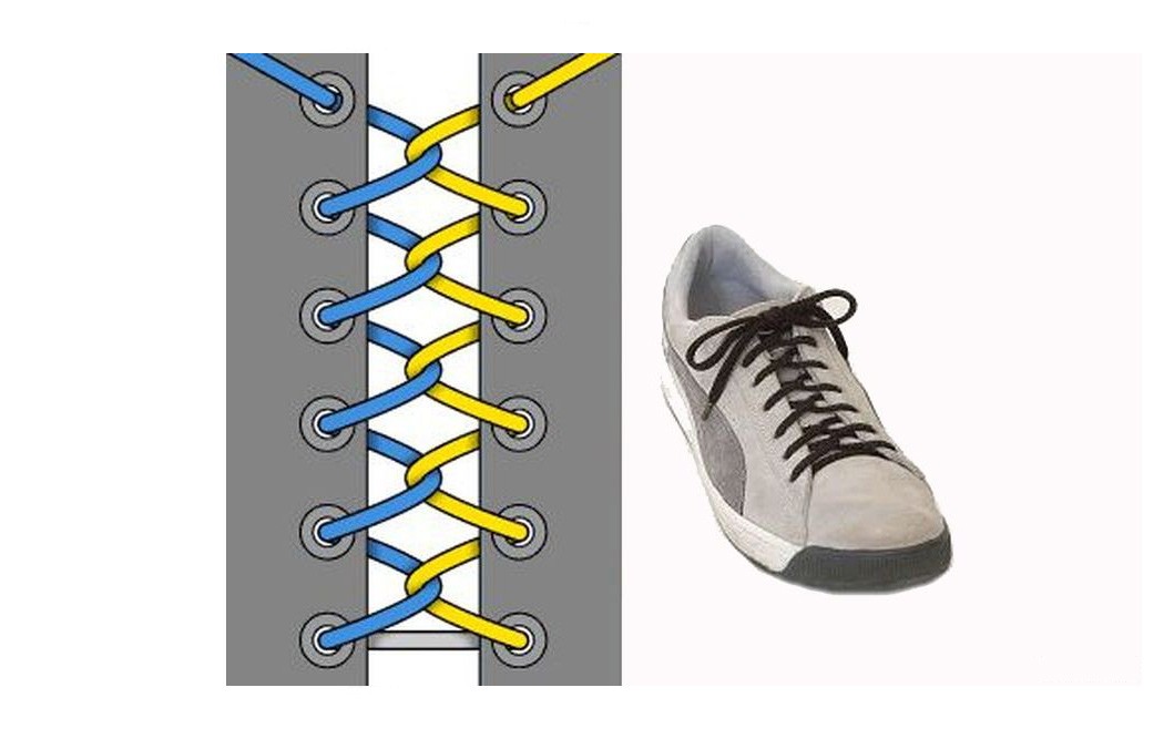 Как зашнуровать кроссовки: 10 способов на каждый день - 8 | mebo.com.ua