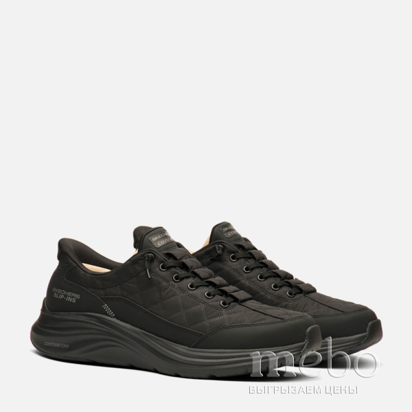Кроссовки Skechers Slip-Ins Contour Foam Cozy 232619-BBK: мужские Кросівки - 3 | mebo.com.ua