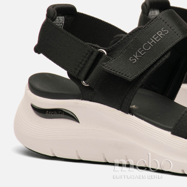 Сандалии Skechers Arch Fit 2.0-Go-Getter 119465-BLK: женские Сланці і шльопанці - 6 | mebo.com.ua